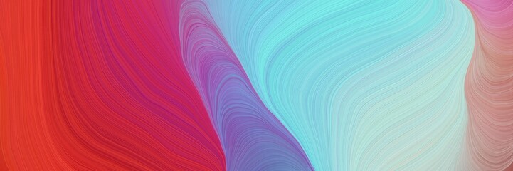 Aufkleber - colorful vibrant background graphic with curvy background illustration with pastel blue, crimson and antique fuchsia color