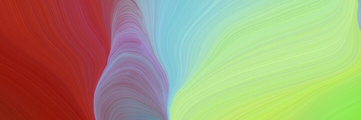 Aufkleber - colorful vibrant background graphic with modern waves background illustration with firebrick, light 