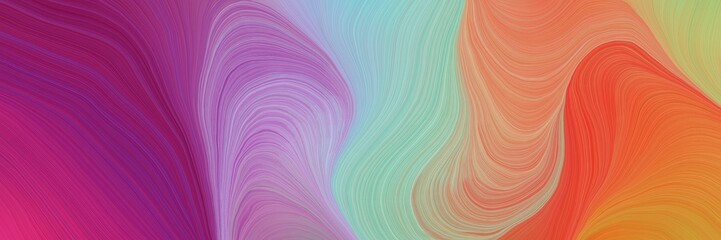 Aufkleber - colorful vibrant artistic art design graphic with smooth swirl waves background illustration with moderate pink, ash gray and light pastel purple color