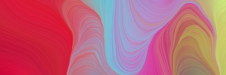 Aufkleber - colorful vibrant artistic art design graphic with modern soft swirl waves background design with moderate red, light pastel purple and ash gray color