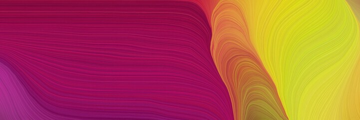 Aufkleber - colorful vibrant background graphic with modern waves background design with golden rod, dark moderate pink and coffee color