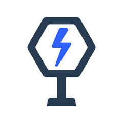 Wall Mural - Light bolt icon