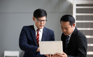 business people working on laptop