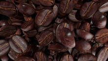 Dark Roasted Coffee Beans Background