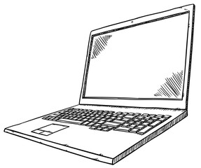 Poster - Sketch style illustration of notebook