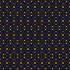 Geometric flowers seamless pattern background wallpaper in batik style