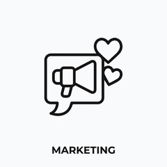 Poster - marketing icon vector. marketing sign symbol