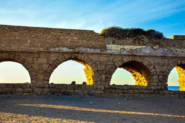 Wall Mural - Magical sunset in Caesarea