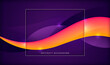 © Radoman Durkovic - Modern technology banner design with abstract wavy shapes in color. Vector illustration.