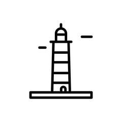 Poster - portuguese, lighthouse icon. simple line, outline vector elements of pharos icons for ui and ux, web