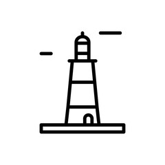 Poster - Navigational, lighthouse icon. Simple line, outline vector elements of pharos icons for ui and ux, website or mobile application