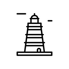 Wall Mural - Russian, lighthouse icon. Simple line, outline vector elements of pharos icons for ui and ux, website or mobile application