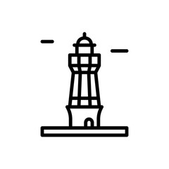 Poster - Navigational, lighthouse icon. Simple line, outline vector elements of pharos icons for ui and ux, website or mobile application