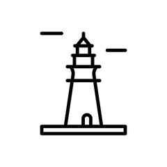 Poster - Navigational, lighthouse icon. Simple line, outline vector elements of pharos icons for ui and ux, website or mobile application