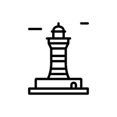 Poster - Navigational, lighthouse icon. Simple line, outline vector elements of pharos icons for ui and ux, website or mobile application