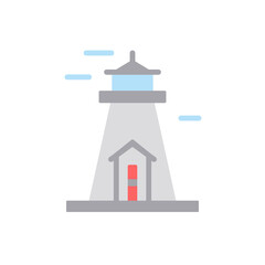 Wall Mural - Architecture and city, lighthouse icon. Simple color vector elements of pharos icons for ui and ux, website or mobile application