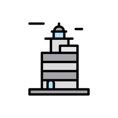 Poster - Irish, lighthouse icon. Simple color with outline vector elements of pharos icons for ui and ux, website or mobile application