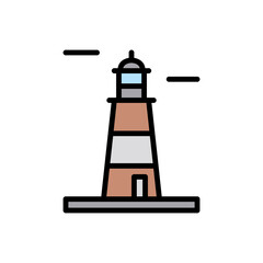 Poster - Argentine, lighthouse icon. Simple color with outline vector elements of pharos icons for ui and ux, website or mobile application
