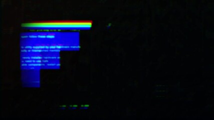 Wall Mural - Monitor screen noise glitch effect.Bad signal.  Glitch noise static monitor. Visual video effects noise background.