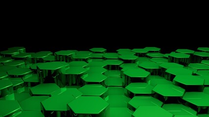 Poster - Abstract geometric hexagonal background. Grunge surface, 3d rendering Embossed Hexagon , honeycomb white Background ,light and shadow