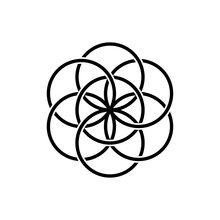 Seed Of Life Outline Coloring Page Free Stock Photo - Public Domain ...
