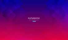 Abstract Futuristic Game Background With A Low Poly Concept.
