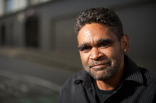 Indigenous Australian Man With Stubble