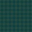 © Olgastocker - Vector geometric seamless pattern with squares, lines, grid, tiles. Abstract green and gold texture. Luxury ornamental background in Asian style. Repeat design for decor, wallpaper, textile, fabric