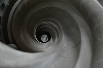 Wall Mural - spiral sliding staircase