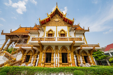 Wall Mural - Bupparam temple in Chiang Mai province