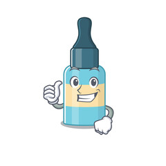 Poster - Hair oil cartoon picture design showing OK finger pose