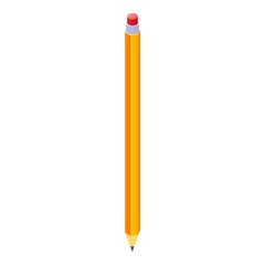 Poster - Translator pencil icon. Isometric of translator pencil vector icon for web design isolated on white background