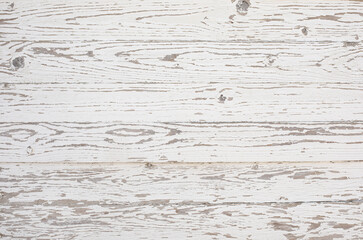 Wall Mural - White wood texture background. Top view surface of the table to shoot flat lay.