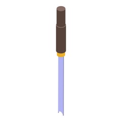 Poster - Construction chisel icon. Isometric of construction chisel vector icon for web design isolated on white background
