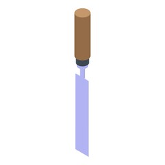 Poster - Carpentry chisel icon. Isometric of carpentry chisel vector icon for web design isolated on white background
