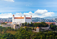 view of the castle of bratislava slovakia