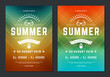 Summer party design poster or flyer night club event modern typography