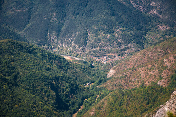 View of the city from above