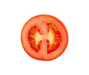 Wall Mural - Ripe tomatoes on white background