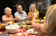 © wavebreak3 - Multi-generation Caucasian family during a dinner