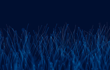 Poster - Futuristic Abstract digital technology background. Big data visualization. Network connection structure. 3d render.