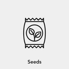 Poster - seeds icon vector sign symbol