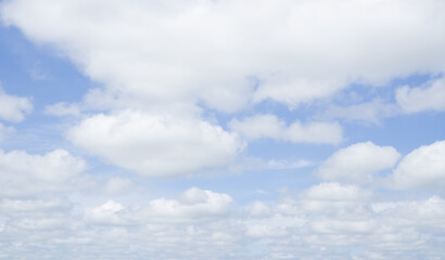 Wall Mural - Beautiful light blue sky. Sky and clouds, qualitative high detailed shoot, no birds and noise.
