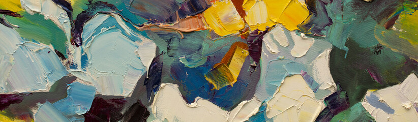 Oil painting, abstract drawing, handmade