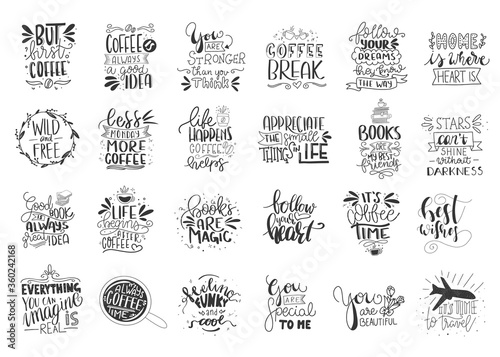 Fotografía Modern handlettering. Hand drawn typography phrase design.