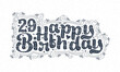 © NetArt - 29th Happy Birthday lettering, 29 years Birthday beautiful typography design with dots, lines, and leaves.