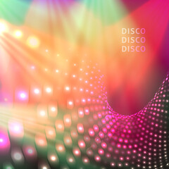 Wall Mural - Disco party background