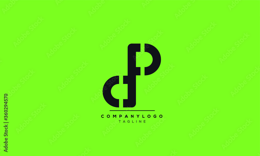 Alphabet letters Initials Monogram logo DP and PD Stock Vector | Adobe ...