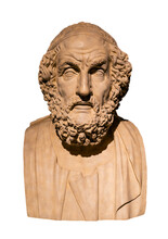 Ancient Greek Poet Homer, The Legendary Author Of The Iliad And The Odyssey.