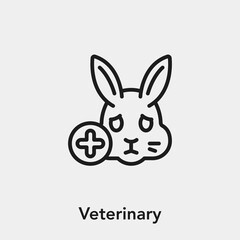 Poster - veterinary icon vector sign symbol